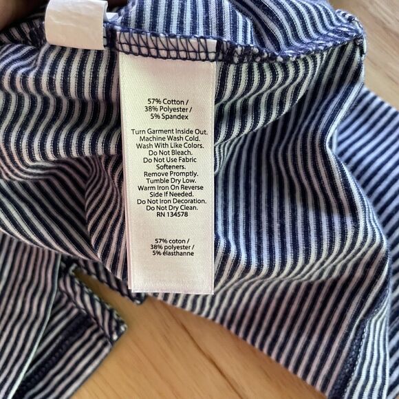 Vineyard Vines Top Edgartown Polo Stretch Slim Fit Golf Nautical Stripe XLarge - Picture 4 of 7